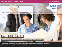 Tablet Screenshot of nhselect.nhs.uk